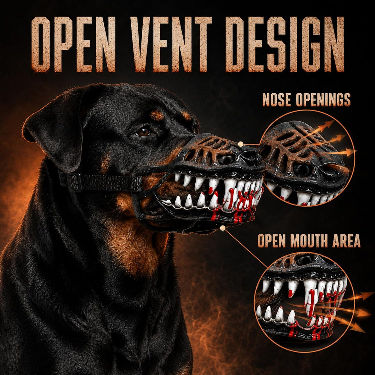 Scary Monster Dog Muzzle